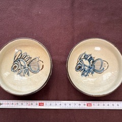 和食器　金魚　小鉢　2個まとめの画像
