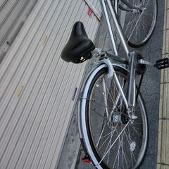 [BRIDGESTONE]Albert(アルベルト)S型 26吋シティサイクル アルミ/内装5段/点灯虫/スパークシルバーの画像
