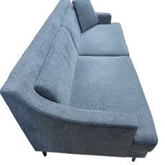 モダンデコ　三人掛けソファー　　ロイヤルブルーの画像