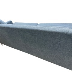 モダンデコ　三人掛けソファー　　ロイヤルブルーの画像