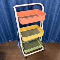 人気商品‼️3段 ワゴン スチール　キッチンワゴンの画像