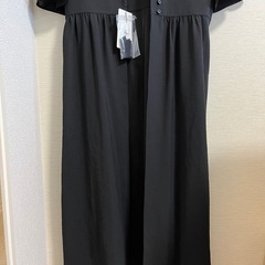 未使用 EMMEL REFINES ワンピース ブラック フリーサイズの画像