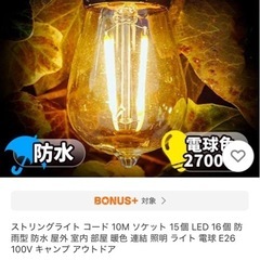 ストリングライト　ガーデンライトの画像