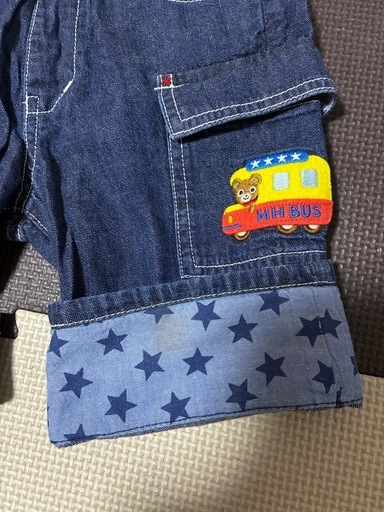 ミキハウス✨男児110サイズ✨折り返し2way✨ハーフパンツ✨半ズボン