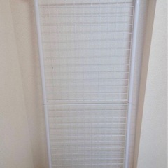 山善(YAMAZEN) 突っ張り パーテーション (ワイヤータイプ) 幅60×奥行5×高さ166.5-295.5cmの画像