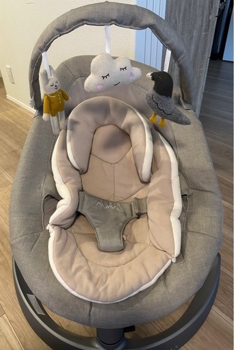 nuna バウンサー リーフ グロウ トイバー付 ビスコッティ