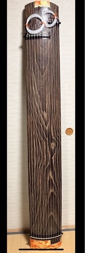 13弦お琴 並甲 すだれ彫り 舌に蒔絵の音色の良い