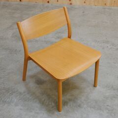 ≪zyt2615ジ≫ 良品計画 オーク材ラウンジチェア おしゃれ/ナチュラル/椅子/リビング/ダイニング/76652939/無印/中古家具/リユースストレージ仙台 071128-04の画像