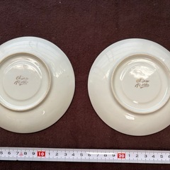 花柄　平皿　ソーサー　2枚まとめの画像