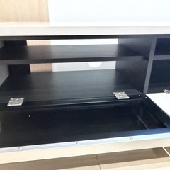 テレビ台　幅150cm グレー　ブラックの画像