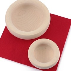 新品未開封　定価33,000円 日本製　職人手作り　メープル材の木製鏡餅・大の画像