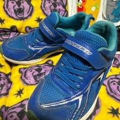 瞬足  スニーカー 19cm ブルー ブラック セット まとめ売りの画像