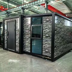 20FT2寝室1リビング１キッチン１浴室付きコンテナユニットプレハブハウス事務所仮設住宅店舗職員寮高度カスタム高品質断熱半日設置移動の画像