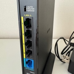  BUFFALO 無線LANルーター WHR-1166DHP（説明書・アダプター付き）の画像