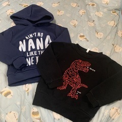 裏起毛 長袖 100cmの画像