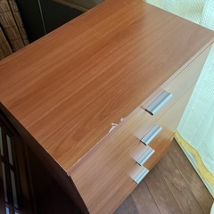 アイリスオーヤマ 4段チェスト 引き出し　AN-9060C ブラウン 衣類収納に◎の画像