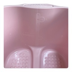 <値下げ済>【新品・未使用】イノマタ化学 足湯 足湯専科 26cm 12L 足湯バケツ バケツ パステルピンク 介護 冷え対策 日本製の画像