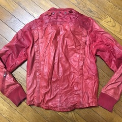 レア DIESEL ディーゼル ラムレザーライダースジャケット S レディースの画像