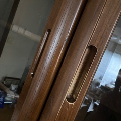 【12/2AMまで】食器棚 キッチンボード 木製 ガラス扉の画像