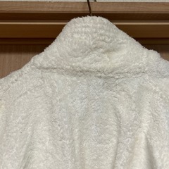 ホワイト バスローブ タオル地　大人用の画像