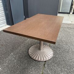 店頭引き渡し 中古 カフェテーブル 喫茶店 ダイニングテーブル 一本脚 家具の画像