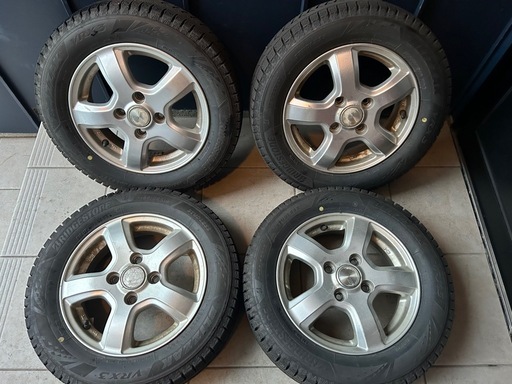 ブリザック VRX3 155/65R13(2024年製)ホイール付き4本セット