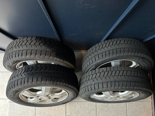 【決まりました】ブリザック VRX3 155/65R13(2024年製)ホイール付き4本セット