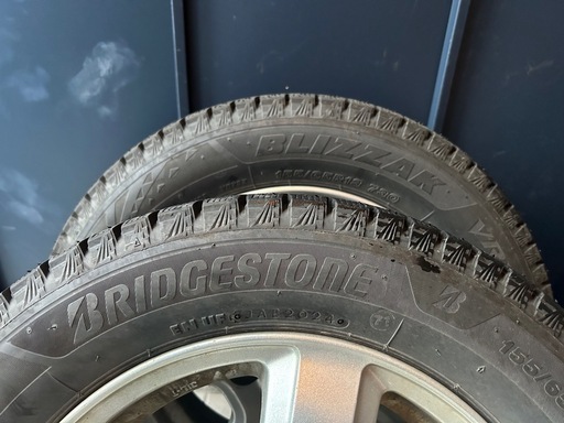 【決まりました】ブリザック VRX3 155/65R13(2024年製)ホイール付き4本セット