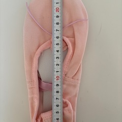 【新品
】バレエシューズ ゴム紐付き ライトピンク 23.5cm スプリットソールの画像