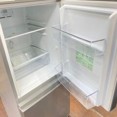 ジ512/ AQUA アクア 2ドア 冷凍冷蔵庫 126L AQR-13J (S) 2020年 ブラッシュシルバー 耐熱100℃天板 大容量46Lフリーザーの画像