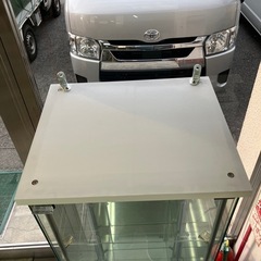 I 2512-015 不二貿易ガラスコレクションケース4段　中古　キズ汚れ有りの画像