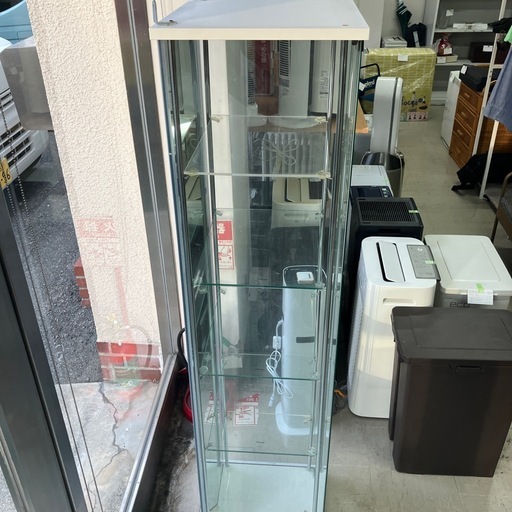 ☆値下げ☆　I 2512-015 不二貿易ガラスコレクションケース4段　中古　キズ汚れ有り