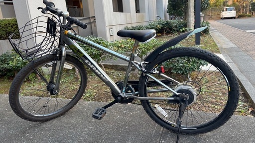 2年弱使用 ジュニアスポーツ自転車 あさひドライドS3 24インチ6段変速 シルバー