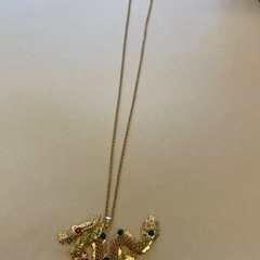 ✨新品未使用✨海外お土産🐉龍竜ドラゴンネックレスの画像