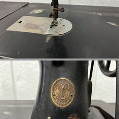 SINGER シンガー ミシン 足踏みミシン台 鉄脚 昭和レトロ アンティーク 幅91cm×奥行51cm×高さ80cm の画像