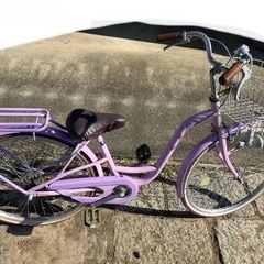 中古自転車　24インチ　タイヤ難ありの画像