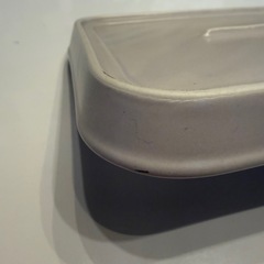 フェリシモ☆陶器溝油カットオイルカット皿餃子からあげ☆アイボリーの画像