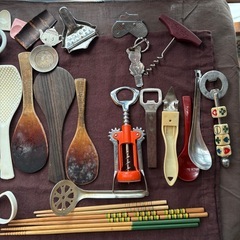 調理器具　いっぱい　しゃもじ　おたま　　へら　栓抜きなどの画像