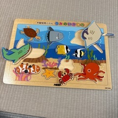 木製知育パズル（海の生き物）の画像