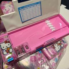 筆箱 小学生女の子、可愛い両面 箱型 ペンケース おしゃれ 入学準備 鉛筆削りの画像