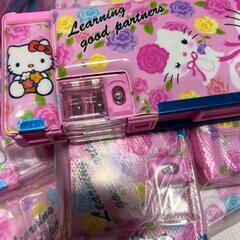 筆箱 小学生女の子、可愛い両面 箱型 ペンケース おしゃれ 入学準備 鉛筆削りの画像