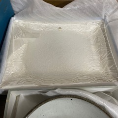 未使用　大皿　４枚　クリスタル　タチキチ　アルコロック　キッチン　雑貨の画像