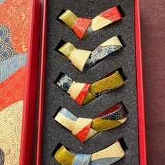 未使用　和風柄　箸置き 5個まとめの画像