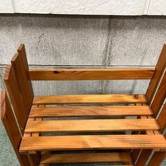 木製 2段 本棚 ブックスタンド 飾り棚 収納棚 幅41cm×奥行20cm×高さ50cmの画像