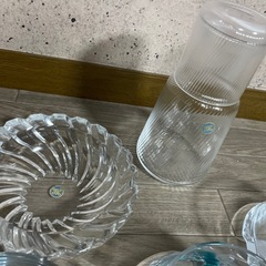 未使用　HOYA クリスタル　灰皿　小物入れ　水差し　DANKS 器　皿の画像