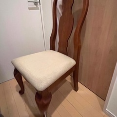 無料！中古品　
猫足アンティーク調チェア　大塚家具の画像