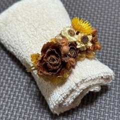 ドライフラワーバングル☆ブレスレット☆バラなどの画像