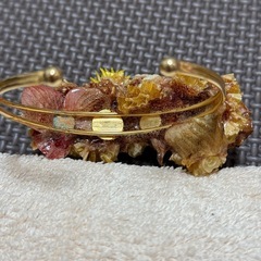 ドライフラワーバングル☆ブレスレット☆バラなどの画像