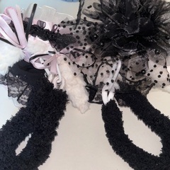 うさぎ　ぬいぐるみ　ドール　レース　フリル　キーホルダーの画像