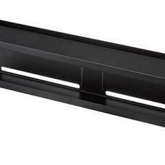 山崎実業(Yamazaki) テレビ　収納　テレビ裏収納ラック ブラック ヤマザキの画像